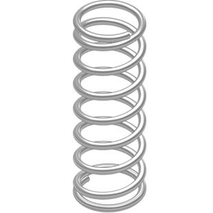 304不锈钢压簧线径1*外径6/7/8/9/10/11~20 压缩弹簧 大小压力簧