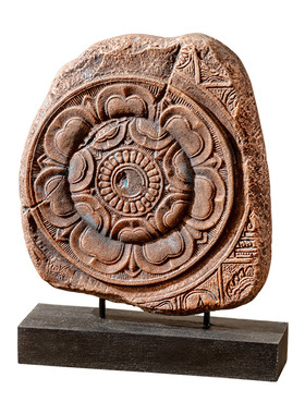 泰国创意砂石复古摆件玄关客厅