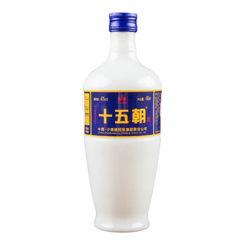 十五朝简装蓝标浓香型43度优级酒