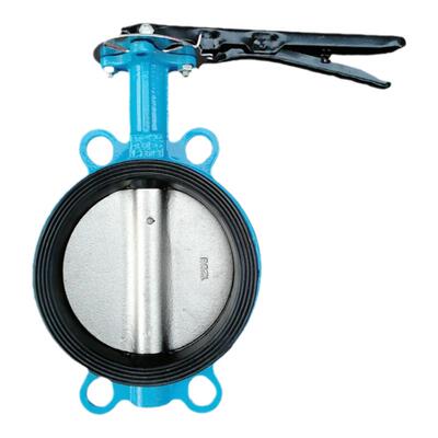 D71X-10铸铁手柄对夹蝶阀