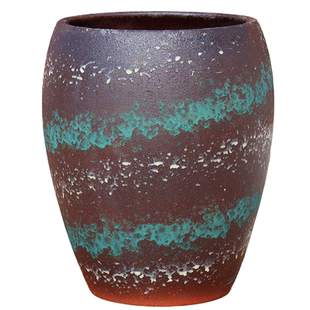 复古手工高筒花盆粗陶大口盆透气陶罐多肉花盆栽大号绿植三角梅盆