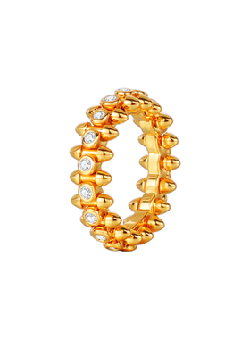 不掉色轻奢高级感铆钉戒指女