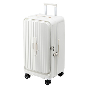 超大容量拉杆箱行李箱拉链箱侧开盖旅行箱20/24/26/28英寸密码箱