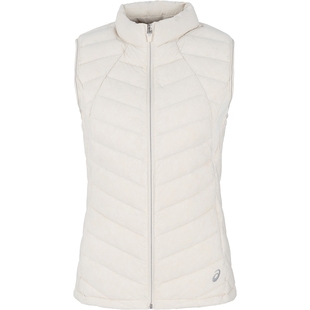 ASICS亚瑟士新款女式运动轻量羽绒背心立领舒适保暖羽绒服