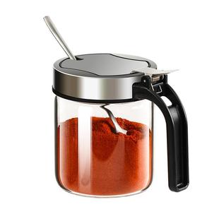 调料罐盐罐子厨房家用高端新款调味罐收纳盒组合装调料玻璃分装瓶