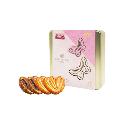 明玥皇廷茶香双味蝴蝶酥香港制造