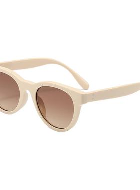 新款防紫外线圆框太阳镜遮阳女款