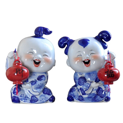 杨志有证书涂色家居财到陶瓷娃娃