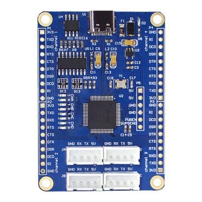 维特智能 USB转4路TTL串口 FT4232HL多路串口转换板