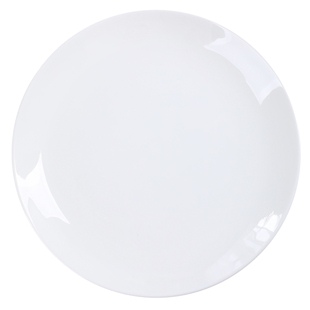 纯白骨瓷盘子陶瓷浅盘西餐盘家用菜盘凉菜碟大号牛排餐具盘景德镇