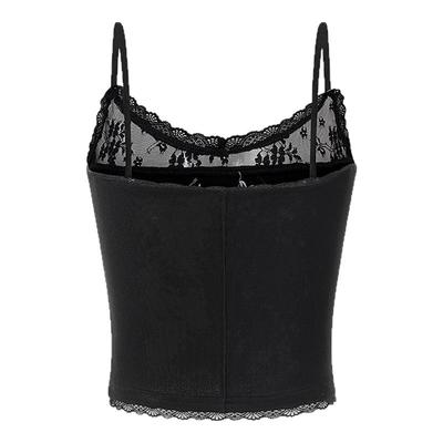 ACMEAURA领口蕾丝拼接吊带背心