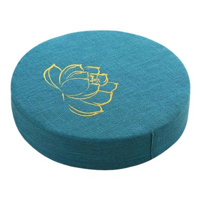 亚麻蒲团坐垫布艺圆形榻榻米阳台