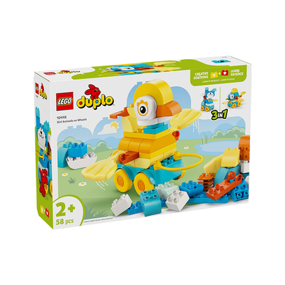 LEGO乐高得宝系列10448三合一百趣动物儿童益智拼搭积木玩具玩具