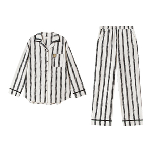 妮狄娅春季长袖情侣柔软棉家居服