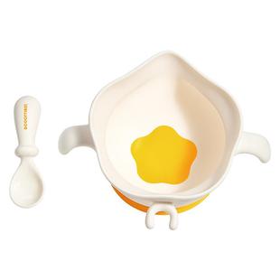 科巢宝宝辅食碗鹰嘴蛋花碗自主进食婴儿吃饭专用吸盘硅胶儿童餐具