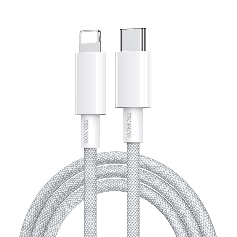 罗马仕快充数据线USB充电器线车载闪充线便携短线适用于iPhone8/X/12mini/13promax苹果14手机平板