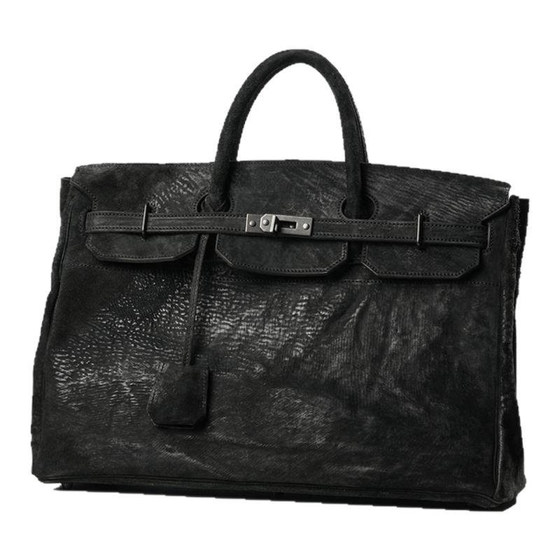 dreambox钧博暗黑伤痕缩纹马臀皮手提包水洗复古单肩包大容量挎包