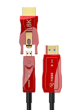 菲伯尔 HDMI光纤线2.1版穿管预埋线投影仪回音壁电视机顶盒分离式
