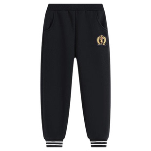 【加绒】英氏男童裤子2025秋冬儿童校裤运动加厚卫裤休闲裤长裤