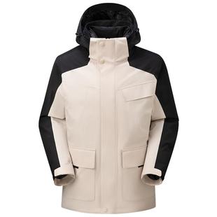 雪中飞冲锋衣三合一女秋冬季防水登山服户外鹅绒内胆羽绒服男外套