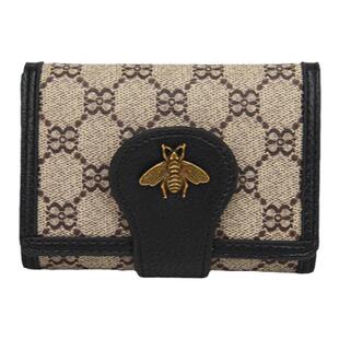 时尚小蜜蜂钱包女短款网红大牌经典多卡位三折搭扣手拿长款钱夹潮