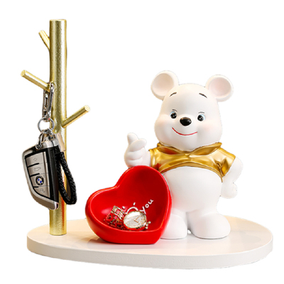 可爱兔子客厅玄关收纳装饰摆件