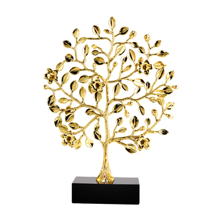 发财树摆件轻奢高档招财办公室摇钱树客厅酒柜装饰品乔迁新居礼品