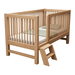 定制可升降儿童床拼接大床带护栏单人女孩加宽婴儿宝宝床边实木床