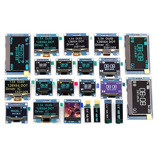 0.96寸OLED显示屏模块SPI 0.91 1.3 液晶12864彩屏幕4针6 ssd1306