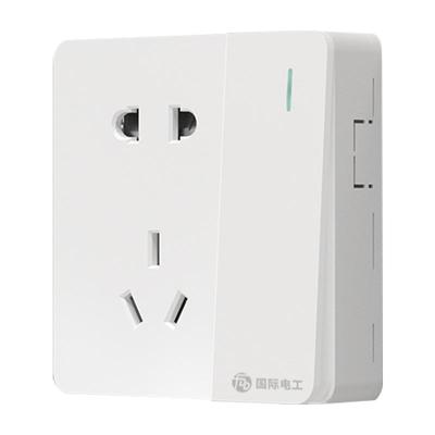 86型86型明装三开单控开关插座