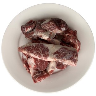澳洲谷饲安格斯牛肉切西冷眼肉菲力牛小排等牛排时的B品碎肉500g