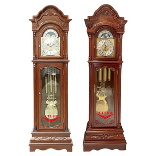 利时达欧式轻奢落地钟德国赫姆勒机芯机械钟客厅别墅实木家用报时