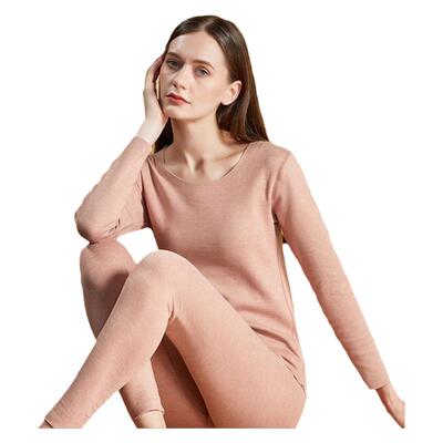 雪竹长袖男女蚕丝羊毛保暖内衣