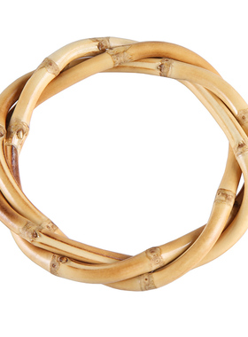 浪漫竹根小众设计风编织麻花手镯