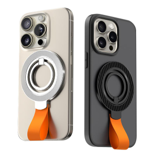 智恩适用苹果磁吸支架magsafe双面磁吸指环扣手机壳后背贴扣360度旋转背夹扣强力磁吸圈华为meta60小米通用款