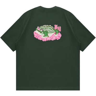 CLOT腰蟾万贯印花短袖T恤