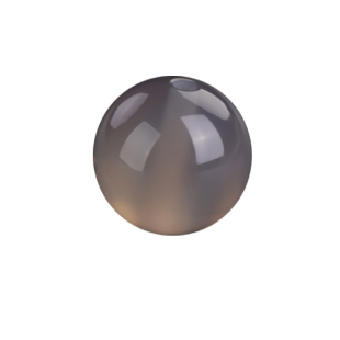 天然灰玛瑙散珠手工diy编织水晶串珠手链手串珠子小配件材料批发