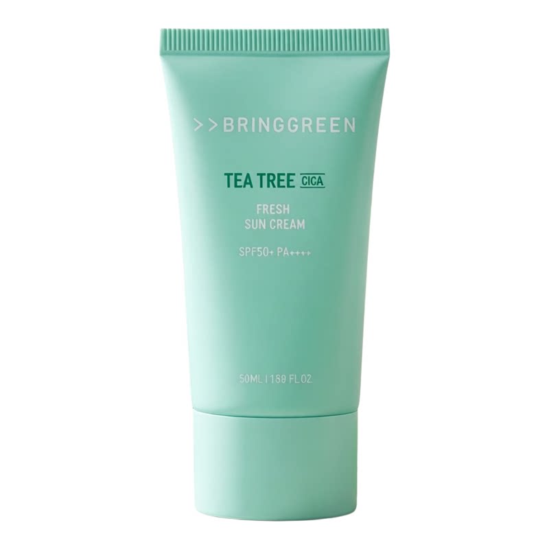 BRING GREEN 香港茶树抗痘户外出行旅游游玩物理防晒乳50ml保湿版