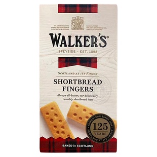 英国walkers黄油饼干苏格兰特产经典手指饼干下午茶点心进口曲奇