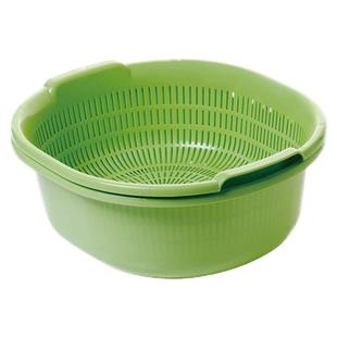 大可叔叔 日本进口厨房清洗篮洗菜篮 沥水篮 洗水果盆