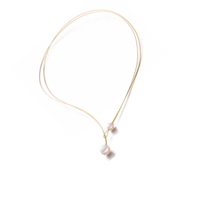 eva同款子母24k简约双层天然珍珠