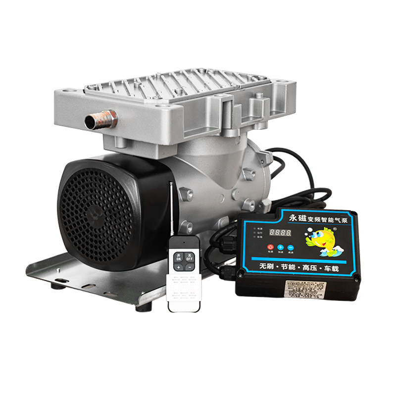 强力高压变频无刷罗茨风机增氧机 12v24v直流车载增氧气泵大功率