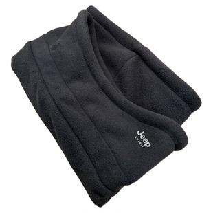 jeep骑行围脖男士冬季保暖面罩加绒厚电动车冬天护颈护耳防风脖套