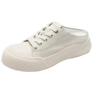 [生椰厚乳]莱尔斯丹2025新款懒人厚底包头穆勒拖女单鞋46902