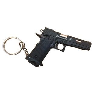 合金帝国疾速追杀3 2011战斗大师 1:3手动抛壳手枪玩具模型钥匙扣