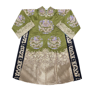 戏曲团龙男蟒戏剧京剧豫剧皇帝龙蟒丞相王爷蟒袍戏服全金团龙男蟒