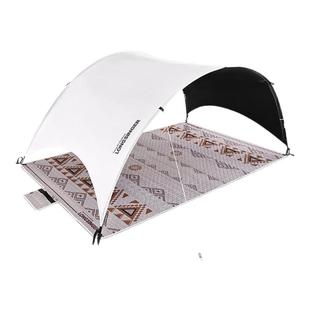 Longsinger龙行者白鹭黑胶天幕遮阳防晒休闲防紫外线帐篷野餐垫