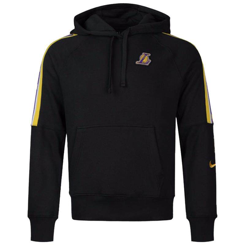 Nike/耐克正品当季新款男子湖人队篮球运动连帽卫衣套头衫CJ7133