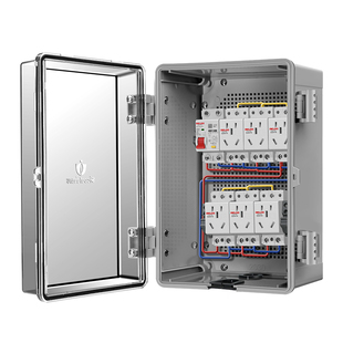 西库新能源汽车配电箱户外充电防水箱家用室外防雨插座盒漏保开关