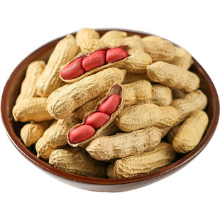 2025年红衣生花生带壳新鲜晒干原味炒货零食红皮花生米新货5斤